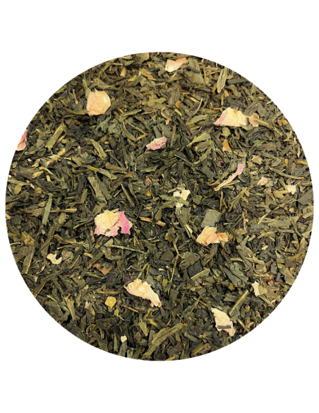 Thé vert à la rose